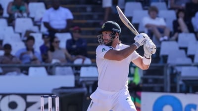 South Africa eased to a 10-wicket victory over Pakistan in the second Test on Monday in Cape Town.. (AP Photo/Halden Krog) (AP) South Africa eased to a 10-wicket victory over Pakistan in the second Test on Monday in Cape Town.. (AP Photo/Halden Krog) (AP)