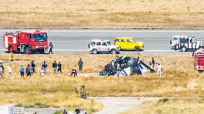 Sunday’s crash killed two pilots and an aircrew diver. (PTI)