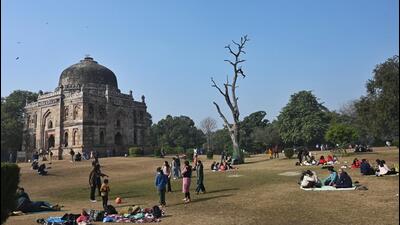 The maximum temperature was expected to settle around 18°C on Monday. (HT PHOTO)