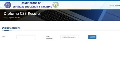 AP SBTET result 2024 for Diploma, Pharmacy exams announced (Official website screenshot) AP SBTET result 2024 for Diploma, Pharmacy exams announced (Official website screenshot)