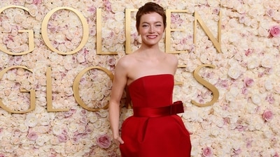 US actress Emma Stone arrives for the 82nd annual Golden Globe Awards. (AFP)
