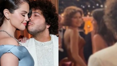 Selena Gomez and Benny Blanco attend Golden Globes 2025 Selena Gomez, Benny Blanco attend Golden Globes 2025 (Monica Schipper/Getty Images/AFP (Photo by Monica Schipper / GETTY IMAGES NORTH AMERICA / Getty Images via AFP) Selena Gomez and Benny Blanco attend Golden Globes 2025 Selena Gomez, Benny Blanco attend Golden Globes 2025 (Monica Schipper/Getty Images/AFP (Photo by Monica Schipper / GETTY IMAGES NORTH AMERICA / Getty Images via AFP)