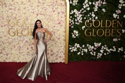Demi Moore in an asymmetrical crystal dress Demi Moore in an asymmetrical crystal dress