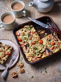 Add the goodness of Baked Breakfast Walnut Frittata to your table Add the goodness of Baked Breakfast Walnut Frittata to your table