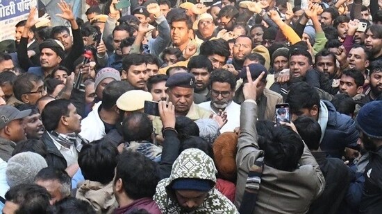 Refuting rumours of being manhandled, Kishor said the police did not assault him rather took him to AIIMS for a medical test, as reported by news agency ANI.&nbsp;(Santosh Kumar)