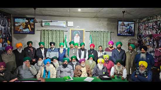Samyukta Kisan Morcha (SKM) leaders on Monday urged the Punjab government to call a special Vidhan Sabha session to pass a resolution to “reject” the newly announced draft of the National Policy Framework on Agricultural Marketing. (HT Photo)