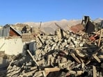 In this photo released by Xinhua News Agency, people stand amidst damaged houses in the aftermath of an earthquake in Tonglai Village, Changsuo Township of Dingri in Xigaze, southwestern China's Tibet Autonomous Region on Tuesday. In this photo released by Xinhua News Agency, people stand amidst damaged houses in the aftermath of an earthquake in Tonglai Village, Changsuo Township of Dingri in Xigaze, southwestern China's Tibet Autonomous Region on Tuesday.