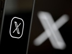 This illustration photograph shows the logo of social network X (formerly Twitter) displayed on a smartphone.