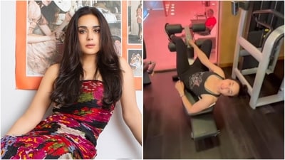 Preity Zinta shows off fit physique in latest workout video on Instagram. (Instagram/@realpz) Preity Zinta shows off fit physique in latest workout video on Instagram. (Instagram/@realpz)
