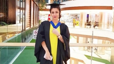 After Ta Ra Rum Pum, Angelina did get offers for movies, however, she rejected it to focus on her studies. She pursued BA (Hons) in International Fashion business from Raffles College of Higher Education in Singapore. (Instagram) After Ta Ra Rum Pum, Angelina did get offers for movies, however, she rejected it to focus on her studies. She pursued BA (Hons) in International Fashion business from Raffles College of Higher Education in Singapore. (Instagram)