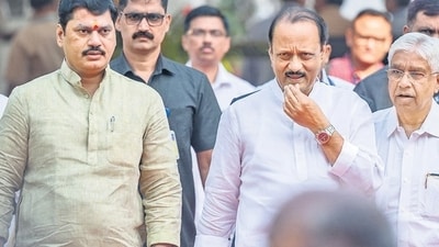 Ajit Pawar with Dhananjay Munde (Satish Bate/HT PHOTO) Ajit Pawar with Dhananjay Munde (Satish Bate/HT PHOTO)