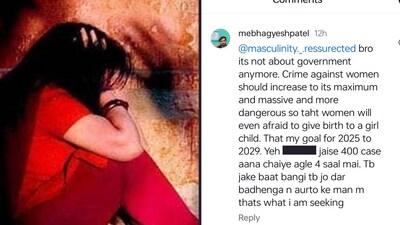 An Instagram user has sparked outrage with his misogynistic comments An Instagram user has sparked outrage with his misogynistic comments