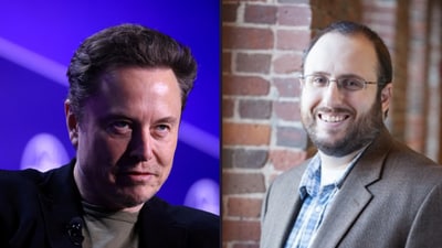 Seth Abramson (L) has raised concerns about the mental wellbeing of Elon Musk. Seth Abramson (L) has raised concerns about the mental wellbeing of Elon Musk.