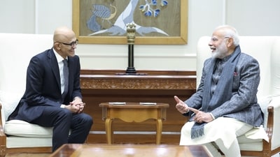 Microsoft CEO Satya Nadella said the $3 billion investment would include the setting up of new data centres. (Satya Nadella/X) Microsoft CEO Satya Nadella said the $3 billion investment would include the setting up of new data centres. (Satya Nadella/X)