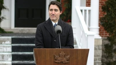 Canadian Prime Minister Justin Trudeau speaks during a news conference at Rideau Cottage in Ottawa, where he announced his resignation. (AFP) Canadian Prime Minister Justin Trudeau speaks during a news conference at Rideau Cottage in Ottawa, where he announced his resignation. (AFP)
