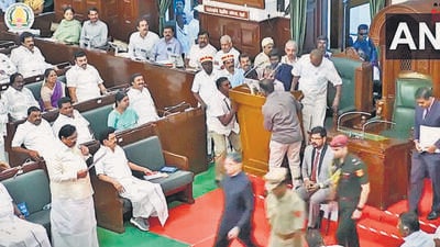 Tamil Nadu governor RN Ravi’s walkout triggered a political row in the nation. (ANI)