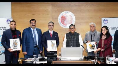 The Chandigarh administration has signed a memorandum of understanding (MoU) with the Abhinav Bindra Foundation Trust to introduce the Olympic Values Education Programme (OVEP) in its government schools. (HT Photo)