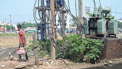 (Representative file image) All essential parts worth selling—copper wires, oil, and other metal elements—were stolen, and the transformer was dumped in a nearby field. (Parveen Kumar/HT Photo)