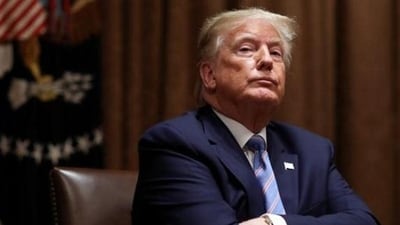 US president-elect Donald Trump at the White House in June 2020. (Reuters File Photo) US president-elect Donald Trump at the White House in June 2020. (Reuters File Photo)
