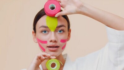 Face tapping is the new alternative for botox. (Source: Instagram) Face tapping is the new alternative for botox. (Source: Instagram)