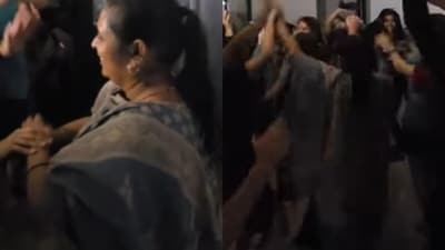 Mumbai hostel warden joined students' dance party, turning a reprimand into a viral celebration. (Instagram/niidhi_0.0) Mumbai hostel warden joined students' dance party, turning a reprimand into a viral celebration. (Instagram/niidhi_0.0)