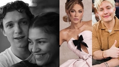 Tom Holland and Zendaya soft-launched their engagement at the 2025 Golden Globes. Meanwhile, exes Kate Beckinsale and Matt Rife were caught in other rumours. (Instagram / X)