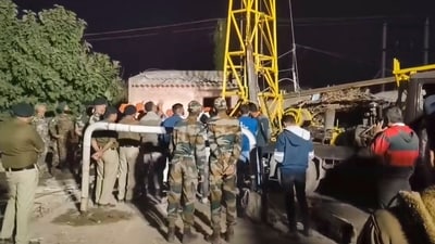 The teenager was rushed to hospital after being rescued from the borewell where she was declared dead. (PTI) The teenager was rushed to hospital after being rescued from the borewell where she was declared dead. (PTI)