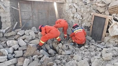 Tibet is an autonomous region of China. After the quake, Chinese President Xi Jinping ordered all-out rescue efforts to carry out relief and rescue operations in the affected areas. This picture shows rescue teams looking through rubble in the aftermath of the earthquake. (REUTERS)