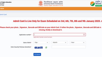 UGC NET January 9 admit card released at ugcnet.nta.ac.in (Official website screenshot) UGC NET January 9 admit card released at ugcnet.nta.ac.in (Official website screenshot)