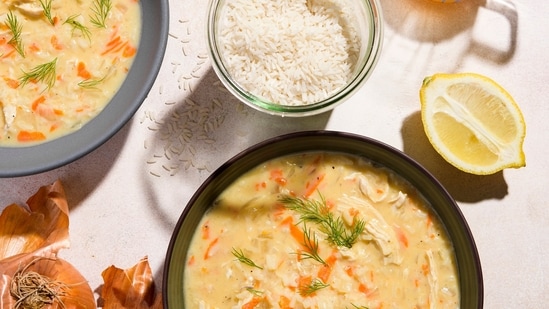 Greek egg-lemon soup is rich in flavours. (Milk Street via AP)