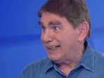 Israeli journalist Moshe Nussbaum whose speech is impaired due to ALS (amyotrophic lateral sclerosis), talks in a studio, Neve Ilan, Israel Israeli journalist Moshe Nussbaum whose speech is impaired due to ALS (amyotrophic lateral sclerosis), talks in a studio, Neve Ilan, Israel