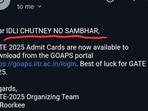 The user, puzzled by the IIT-Roorkee email's content, shared a screenshot.