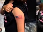 The girl had requested a tattoo of President-elect Donald Trump on her neck. The girl had requested a tattoo of President-elect Donald Trump on her neck.