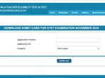 KTET Admit Card 2024 Live: Kerala TET November hall tickets released