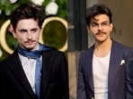 Timothee Chalamet and Veer Pahariya sporting the same moustache 
