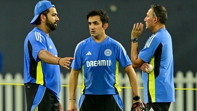 India's captain Rohit Sharma talks with head coach Gautam Gambhir (C) and chief selector Ajit Agarkar (R) during a practice session (AFP) India's captain Rohit Sharma talks with head coach Gautam Gambhir (C) and chief selector Ajit Agarkar (R) during a practice session (AFP)