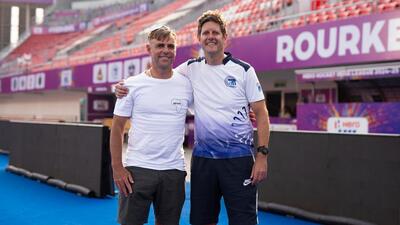 Craig Fulton (left) with Paul Revington during the ongoing Hockey India League (HIL) in Rourkela. (HIL) Craig Fulton (left) with Paul Revington during the ongoing Hockey India League (HIL) in Rourkela. (HIL)