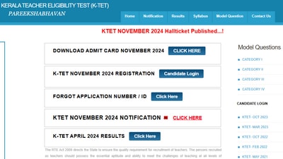 KTET is an examination to assess the quality of the teacher candidates for Lower Primary, Upper Primary and High School Classes in Kerala. KTET is an examination to assess the quality of the teacher candidates for Lower Primary, Upper Primary and High School Classes in Kerala.