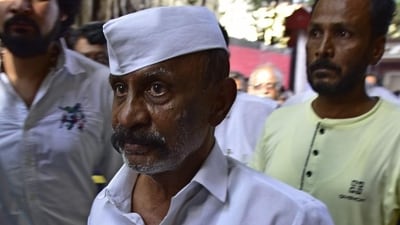Former gangster Arun Gawli. (Photo by Vijayanand Gupta/Hindustan Times) (Vijayanand Gupta/HT Photo)