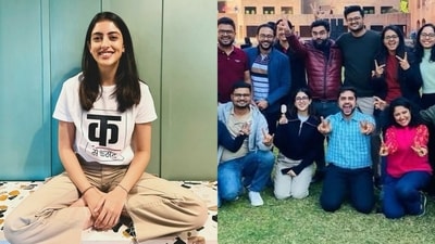 Navya Naveli Nanda shares pictures from her IIM campus with 'best people'. (Instagram) Navya Naveli Nanda shares pictures from her IIM campus with 'best people'. (Instagram)
