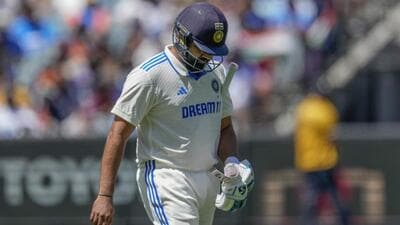 Rohit Sharma walks off after his dismissal on last day of fourth Test against Australia. (AP) Rohit Sharma walks off after his dismissal on last day of fourth Test against Australia. (AP)