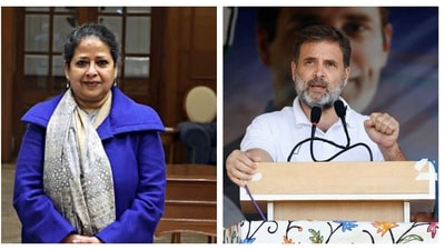 Sharmistha Mukherjee (Left) and Leader of Opposition in Lok Sabha Rahul Gandhi. (PTI) Sharmistha Mukherjee (Left) and Leader of Opposition in Lok Sabha Rahul Gandhi. (PTI)