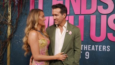 Canadian-US actor Ryan Reynolds and his wife US actress Blake Lively attend the New York premiere of "It Ends With Us" at at AMC Lincoln Square in New York, August 6, 2024. (AFP) Canadian-US actor Ryan Reynolds and his wife US actress Blake Lively attend the New York premiere of "It Ends With Us" at at AMC Lincoln Square in New York, August 6, 2024. (AFP)