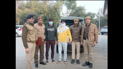 The Fatehabad police have arrested two persons for opening fire at a police team near Badopal toll plaza in December last year while trying to free a jail inmate from police custody. (HT Photo)