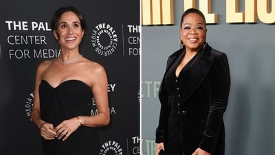 Oprah Winfrey backs Meghan Markle amid criticism over new cooking show (Photo by Richard Shotwell/Invision/AP, photo by Matt Winkelmeyer / GETTY IMAGES NORTH AMERICA / Getty Images via AFP)