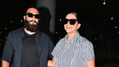 New mom Deepika Padukone was spotted with actor-husband Ranveer Singh at Mumbai airport on Tuesday. (Instagram/ Yogen Shah) New mom Deepika Padukone was spotted with actor-husband Ranveer Singh at Mumbai airport on Tuesday. (Instagram/ Yogen Shah)