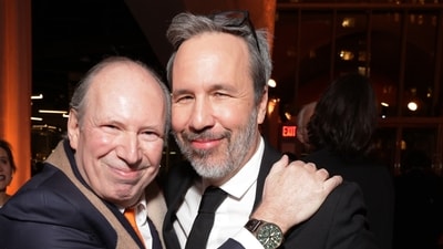 Hans Zimmer and Denis Villeneuve worked together on the Dune franchise. Hans Zimmer and Denis Villeneuve worked together on the Dune franchise.