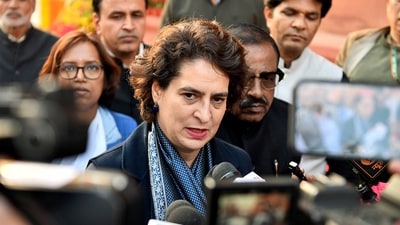 Congress leader Priyanka Gandhi described Ramesh Bidhuri's remarks as "ridiculous". (ANI) Congress leader Priyanka Gandhi described Ramesh Bidhuri's remarks as "ridiculous". (ANI)