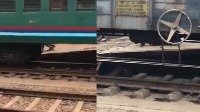 The woman did not sustain injuries. (X/@Gharkakalesh )