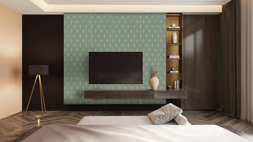 Jharokha-inspired wall decor. Jharokha-inspired wall decor.